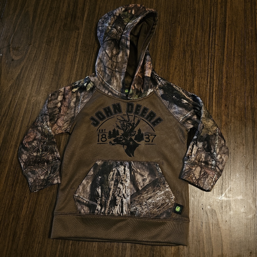 John Deere Camouflage Hoodie 2T